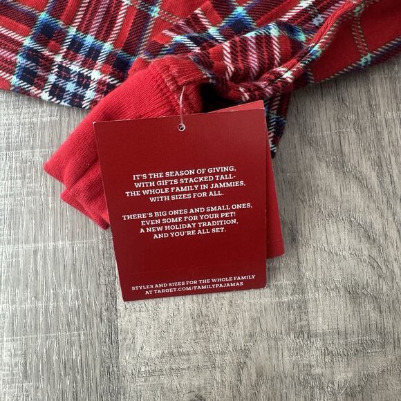 Wondershop PJ Pajama Long Sleeve Shirt size XS extra small - Red/Plaid - NEW - Picture 5 of 8